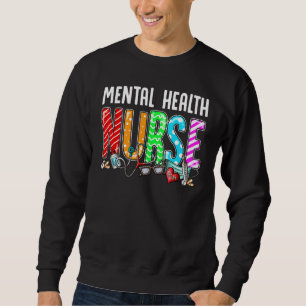Sudadera Enfermero De Salud Mental Plaid Red Love Heart Ste