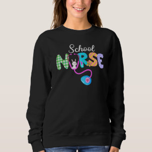 Sudadera Enfermero escolar Huevo Huevo Bunny Love Stethosco
