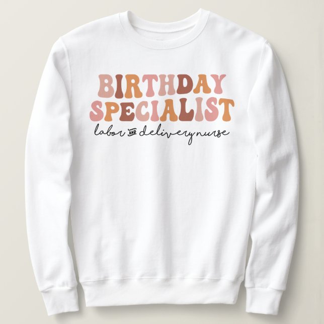 Sudadera Enfermero especializado en parto y parto (Anverso del diseño)