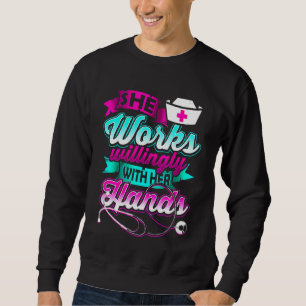 Sudadera Enfermero médico Cuidadora Cuidada Bonito