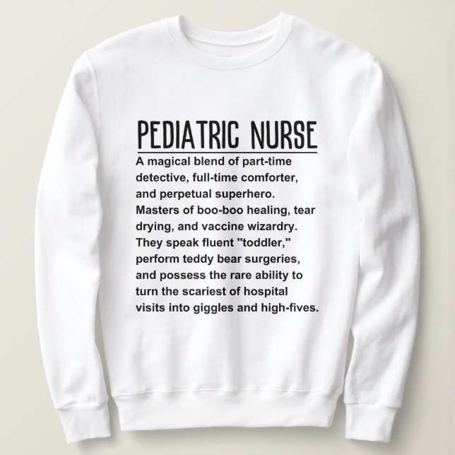 Sudadera Enfermero pediátrico (Anverso del diseño)