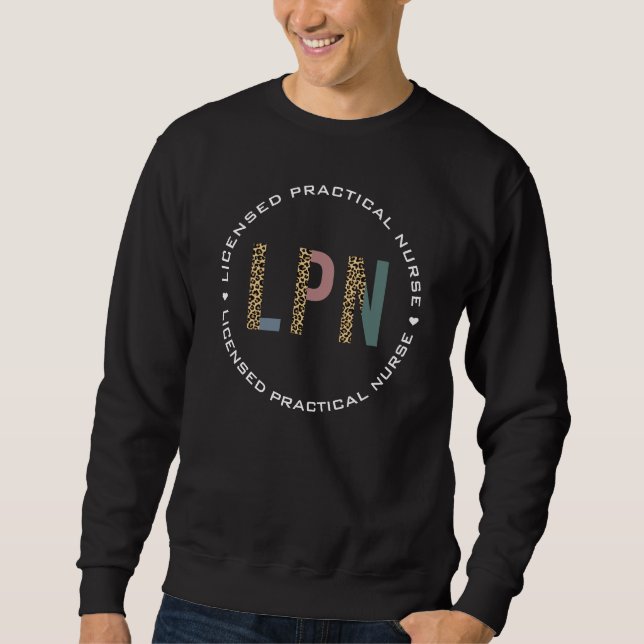 Sudadera Enfermero práctico con licencia de LPN (Anverso)