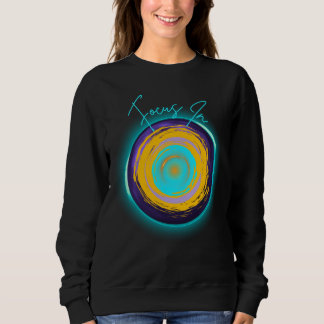 Sudadera Enfocar en: diseño de resumen de energía de Neon S