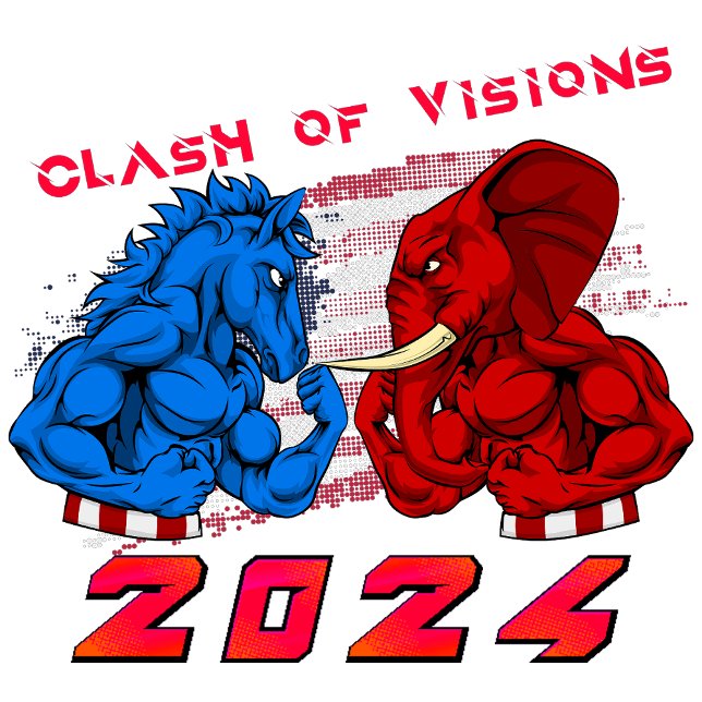 Sudadera Enfrentamiento de visiones (2024 Election Countdown)