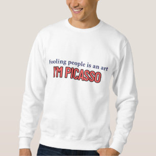 Sudadera "Engañar a la gente es un arte" Cita divertida de