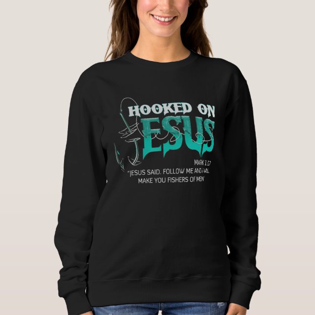 Sudadera enganchado a Jesús  Pesca (Anverso)