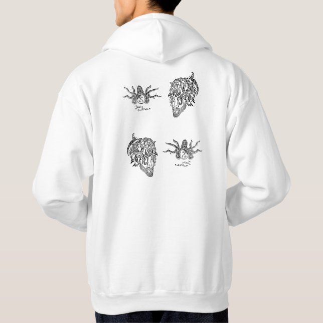 Sudadera enganche y destaque la capucha (Reverso)