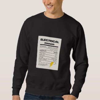 Sudadera Engineering Nutrition Facts" Sweater: Daily Values