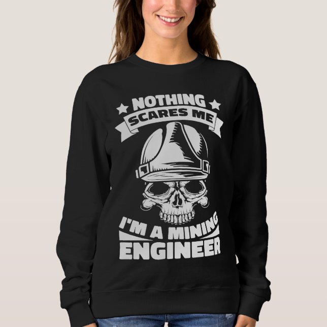Sudadera Engineering Skull  Civil Aerospace Mining Engineer (Anverso)