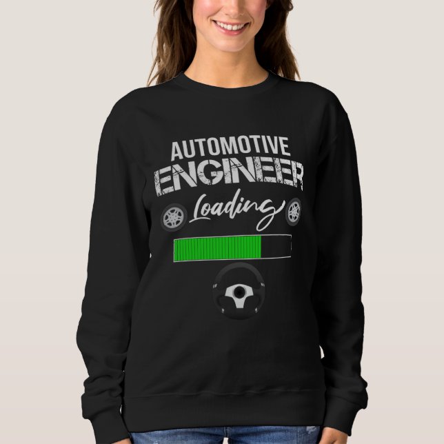 Sudadera Engineering Tees  Automotive Engineer Loading (Anverso)