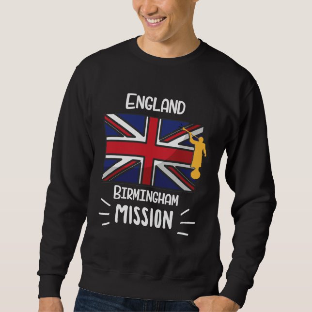 Sudadera England Birmingham Mormon LDS Mission Missionary (Anverso)