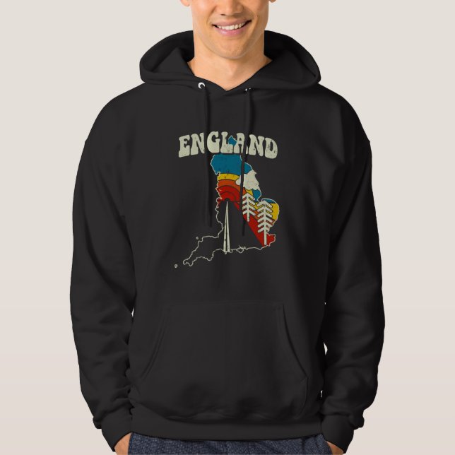 Sudadera England Vintage English Country Rainbow Retro 70s  (Anverso)