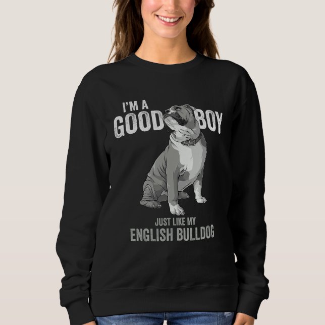 Sudadera English bulldog  adorable bulldog  slogan dog dad (Anverso)