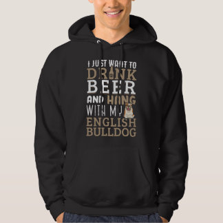 Sudadera English Bulldog Dad T Funny British Dog Lover Beer