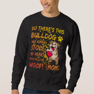 Sudadera English Bulldog Mom Dog  Saying
