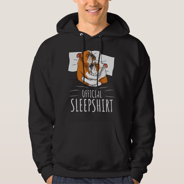 Sudadera English Bulldog Official Sleep  (Anverso)