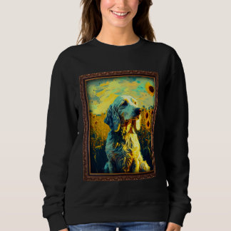 Sudadera English Setter Painting Sunflower Flower Mom Women
