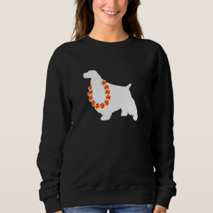 Sudadera English Springer Spaniel Aloha Hawaiian Lei Dog