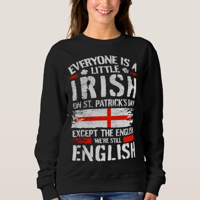 Sudadera English St. Patricks Day Englishman (Anverso)