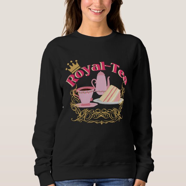 Sudadera English Tea Party Royalty Pun Tea (Anverso)