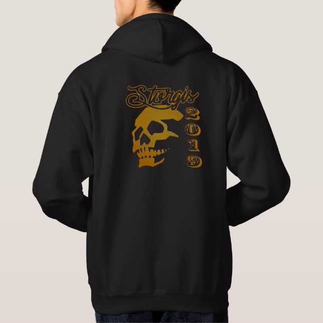 SUDADERA ENGRANAJE DE LA SEMANA 2019 DE LA BICI DE STURGIS (Reverso)