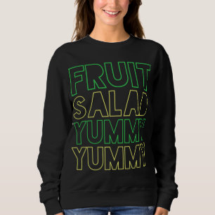 Sudadera ENSALADA DE FRUTA YUMMY YUMMY Neón Amarillo Verde