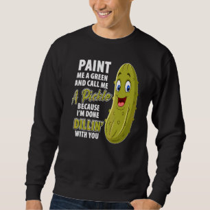Sudadera Ensalada Verde Dillin Chiste Juego de Palabras Veg
