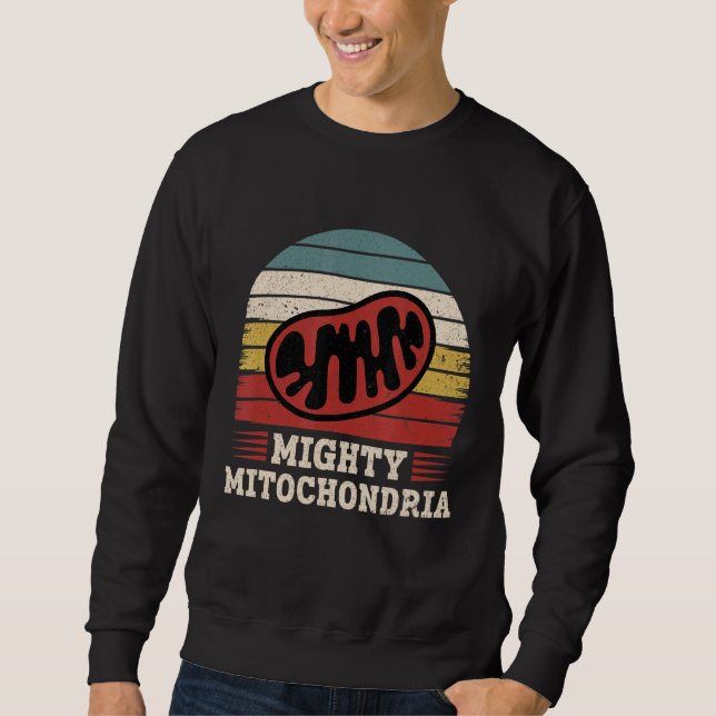 Sudadera Enseñador de biología mitocondrial retro (Anverso)