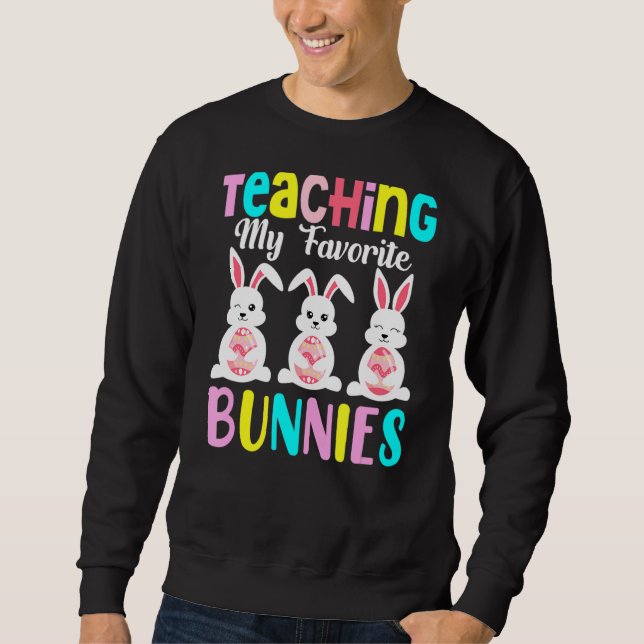 Sudadera Enseñando a mis conejitos favoritos a profesores i (Anverso)