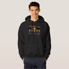 SUDADERA ENSEÑANDO A POCOS HUMANOS UN CORAZÓN A LA VEZ