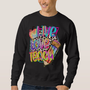 Sudadera Enseñanza de amor en vivo para profesores de Apple