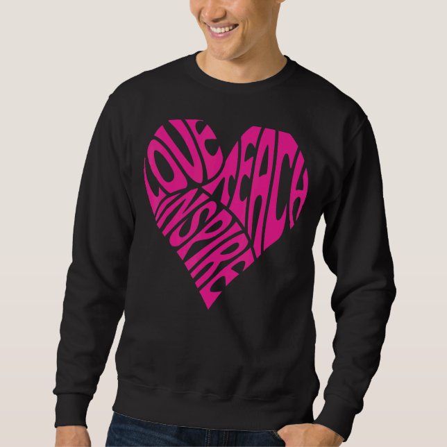 Sudadera Enseñanza de amor inspiró a profesoras gráficas de (Anverso)