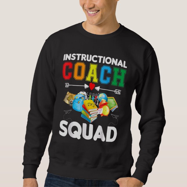 Sudadera Enseñanza de entrenador profesional Squad Pro doce (Anverso)
