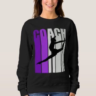 Sudadera Enseñanza de instructores de danza morada retro