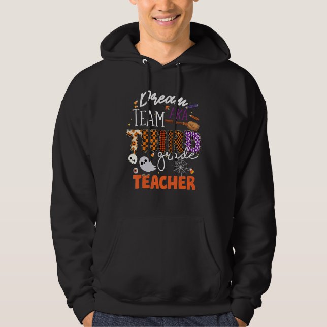 Sudadera Enseñanza de tercer grado de Halloween Costume Dre (Anverso)