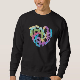 Sudadera Enseñanza de tinte para el corazón de la paz Inspi