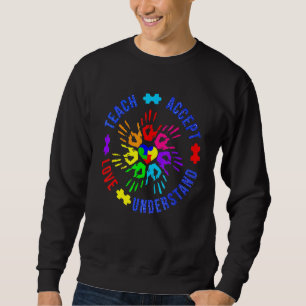 Sudadera Enseñanza del profesor de Autismo Admiten Comprens