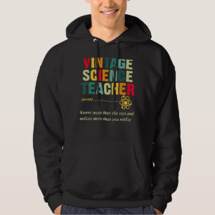 Sudadera Enseñanza gráfica de definición de profesor de cie