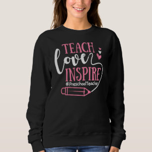 Sudadera Enseñar amor inspira Día de San Valentín Enseñanza