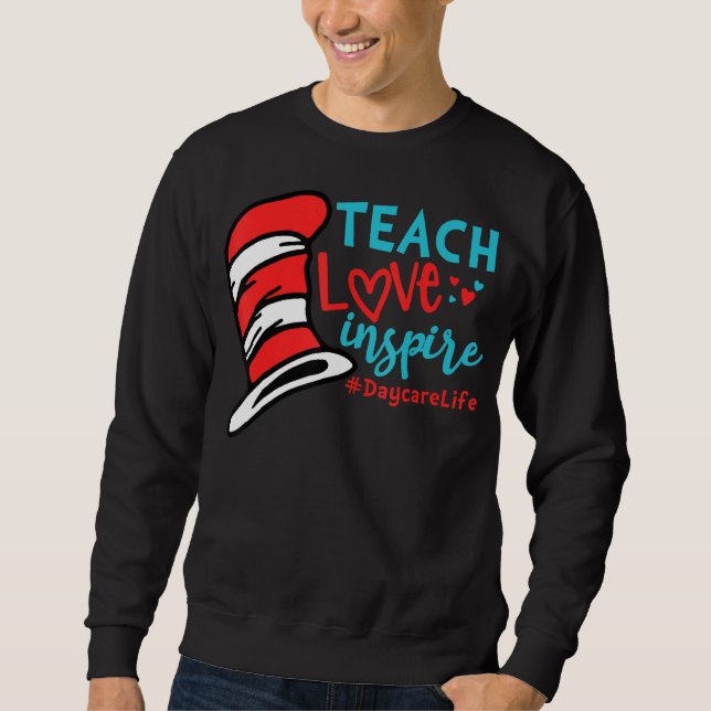 Sudadera Enseñar amor inspira la vida de los profesores de  (Anverso)