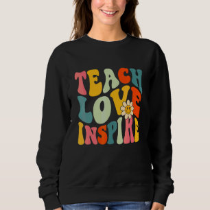 Sudadera Enseñar Amor Inspirar Bach a Maestra Mujeres Gr