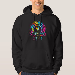 Sudadera Enseñar Amor Tie Dye Arcoíris Educador Squad De vu