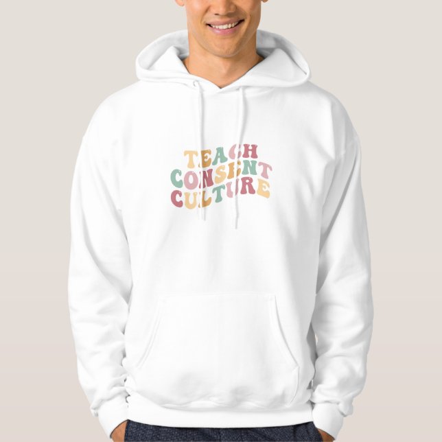 Sudadera Enseñar cultura de consentimiento (Anverso)