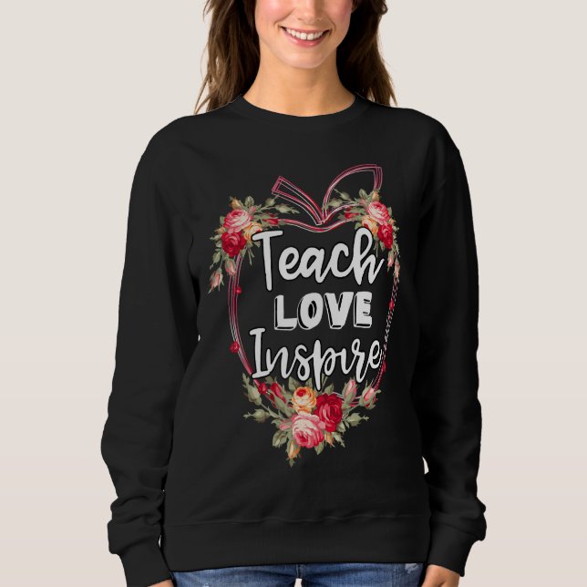Sudadera Enseñar El Amor Inspira Bach A La Apple Escolar (Anverso)