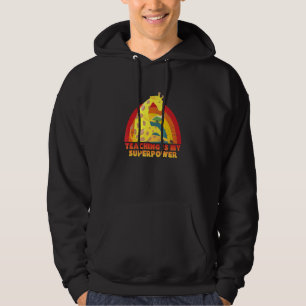 Sudadera Enseñar es mi superpoder educador divertido