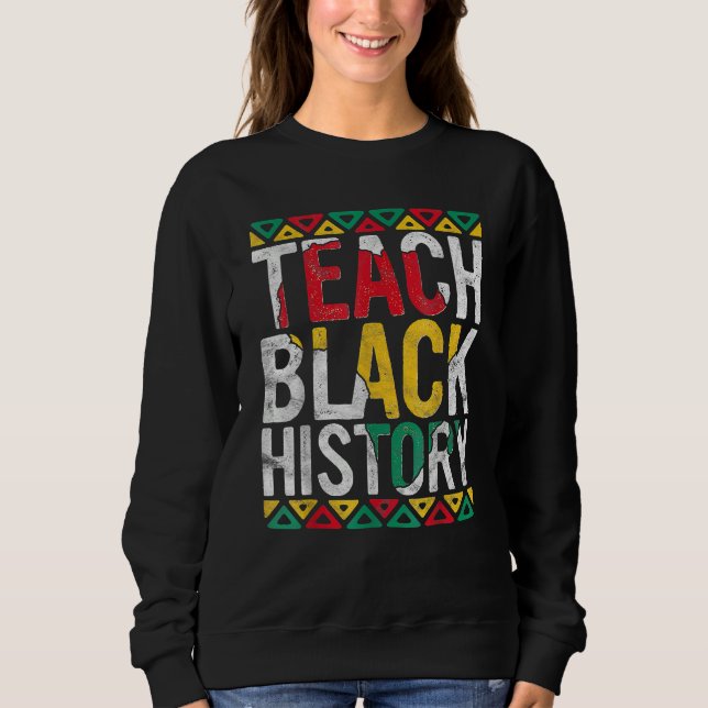 Sudadera Enseñar Mes de la Historia Negra Orgullo Afro Afri (Anverso)