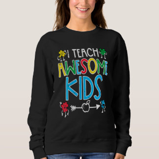 Sudadera Enseño A Increíbles Niños Maestros De Sensibilizac