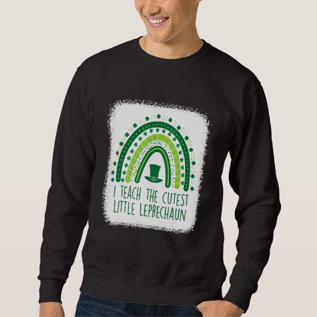 Sudadera Enseño A La Maestra Más Cuidadosa De Leprechaun St (Anverso)