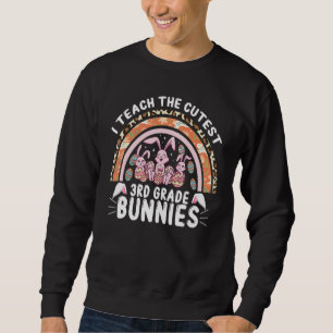 Sudadera Enseño A Los Más Cuidadosos Bunnies De 3º Grado, F