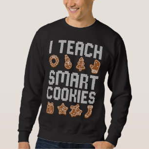 Sudadera Enseño a Navidades de cookies inteligentes Cute X-